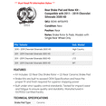 thumbnail image 2 of Rear Brake Pad and Rotor Kit - Compatible with 2011 - 2019 Chevy Silverado 3500 HD 2012 2013 2014 2015 2016 2017 2018, 2 of 2