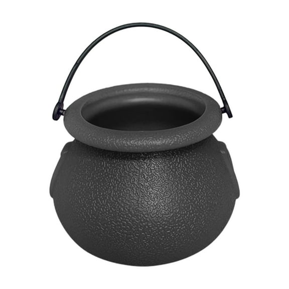 Witch Cauldron Candy Bucket with Handle -6 pcs Candy Cauldron Kettle - Portable Party Props Home Decorations for Kids Adults Cabinet Boys Girls Toddler Holiday Festival Indoor