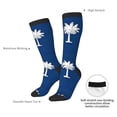 thumbnail image 5 of Knee High Socks for Women South Carolina Flag Pattern Long Tube Sock Uniform Socks, 5 of 7