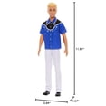 thumbnail image 3 of Barbie Fashionistas Ken Doll #226 Wearing a Removable Western Shirt, Pants & Boots, Blonde Fashion Doll, 65th Anniversary Collectible, 3 of 5
