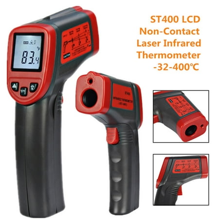 LCD ST400 Non-Contact Laser IR Infrared Thermometer Temperature Meter measuringdevice Gun