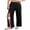 Black, variant on Women' Post Surgery Pants Cotton Tear Away Surgical Pants Rip Off Sweatpants with Pockets for Catherter Bag Cast Leg