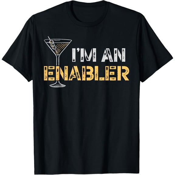 Bartender Mixologist I'm An Enabler T-Shirt