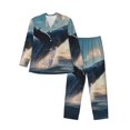 thumbnail image 1 of Balery Dancing Whale Pijama para Hombre de Dos Piezas con Manga Larga, Conjunto de Dormir y Descanso Suave con Bolsillos-X-Large, 1 of 7