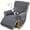 DarkGrey, variant on Quilted Stretch Recliner Covers, Anti-Slip , Power Lift Recliner Sofa Covers with Storage Pockets & Elastic Straps, Furniture Protector