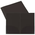 thumbnail image 1 of Unique Bargains Plastic Folders with Pockets, Letter Files Portfolio Storage Folder, Brown 6 Pack, 1 of 5