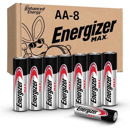 MAX AA Batteries (8 Pack), Double A Alkaline Batteries