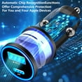 thumbnail image 6 of USB C Car Charger, 2Pack 52.5W USB-C&USB-A Power Cigarette Lighter Adapter PD/QC3.0 Type C Car Chargers Fast Charging for iPhone 16 16 Pro 16 Pro Max 15 14 13 12/Galaxy S25 S24 S23/Pixel/iPad, 6 of 9