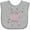 AC-Heather Grey, variant on Inktastic I'm The Big Sister. Girls Baby Bib