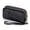 Black, variant on Women Wallet Genuine Leather 3 Zipper Large Capacity Cellphone Pouch Clutch with Wristlet.