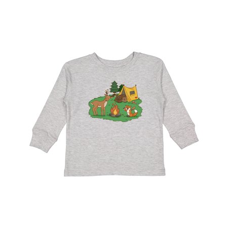 

Inktastic Camping Animals Gift Toddler Boy or Toddler Girl Long Sleeve T-Shirt
