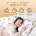 thumbnail image 2 of Yiaed Body Pillow Cover, Ultra Soft Microfiber Pillowcases, Breathable Long Pillow Case, Envelope Closure-Rainbow (20x54 inch)（Pillow core not included）, 2 of 5
