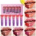 thumbnail image 2 of teapwant Teinture à Lèvres Peel Off Saveur Fruitée Gloss Teinté Longue Durée Non Collant Ensemble de Rouges à Lèvres Couleur Transfert Proof Finition 8ml6pc, 2 of 9