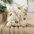 thumbnail image 3 of AAOMASSR 1pc Fiber Cushion Cover, Cottagecore Floral Embroidered Decorative Throw Pillow Case Without Filler For Sofa, 3 of 5