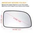 thumbnail image 3 of Reemplazo de vidrio del espejo retrovisor derecho del pasajero calefaccionado para Hyundai Santa Fe 2007-2012 de Unique Bargains, 3 of 6