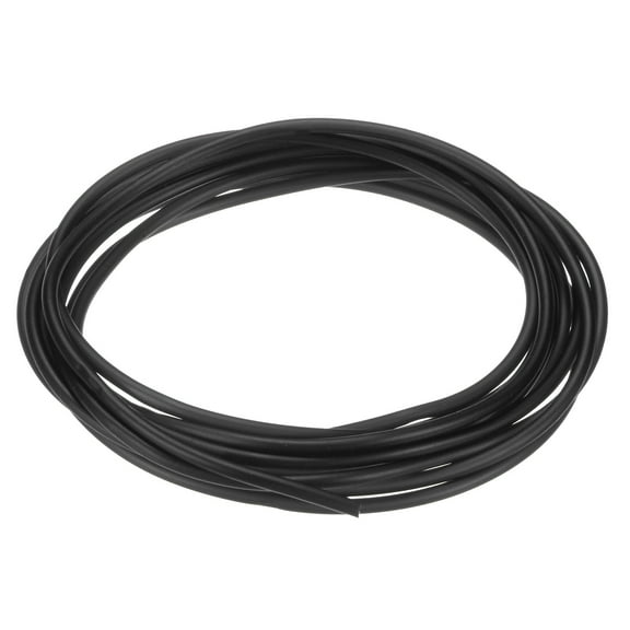 Uxcell 3 Meter Natural Latex Rubber Tubing, 1.6x3.2mm(IDxOD) Rubber Tube Hose, Black