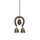 thumbnail image 2 of Campana de Viento de Herradura de Metal Bronce, Campanillas Pequeñas 13.8 pulgadas, Decoración Retro para Exterior Jardín Patio Terraza Colgante, Durable Acento para Hogar Regalo para Melodías, 2 of 6