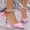 Pink, variant on Women's Satin Bow Ankle Strap Heels - Double Beads Straps Bridal Shoes Heels Pointed Toe Ankle Strap High Heels Bridal Party Dress Shoes for Wedding(White,8)