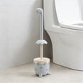 thumbnail image 5 of Easter Egg Shaped Toilet Brush with Holder Base, Cute Festive Bathroom Cleaning Tool, Compact Space Saving Hygienic Toilet Cleaner for Easter Decor Daily Home Use, 5 of 6