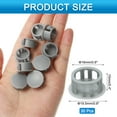 thumbnail image 2 of Uxcell 30pcs Nylon Hole Plugs,3/5"(16mm) Round Drill Screw Hole Plugs Covers, Dark Gray, 2 of 7