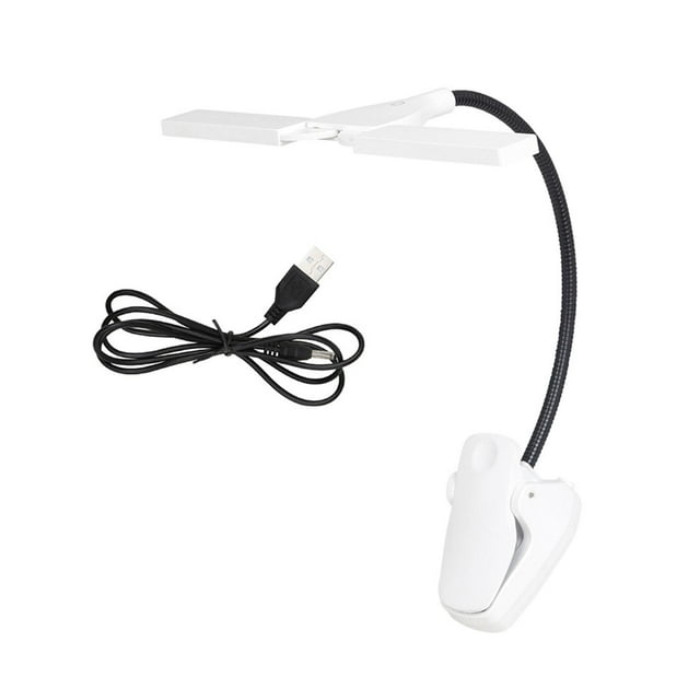 Clip On Light Rechargeable Music Score Light, Eye Protection Night Light Reading jinwen Lámparas de escritorio