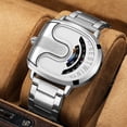 thumbnail image 2 of Relojes de hombre moda masculina doctorado oro relojes de hombre de moda en forma de U, 2 of 5