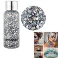 thumbnail image 1 of 9 Color Glow Eyeshadow Sequin Mermaid Sequin Body Glitter Gel, Glitter Liquid Eyeshadow Makeup Long Lasting, 1 of 4