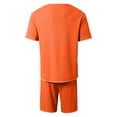 thumbnail image 7 of Men'S T Shirt And Shorts Set 2 Piece Outfits Classic Fashion Summer Tracksuits Casual Sportwear Set Orange XXL, 7 of 7