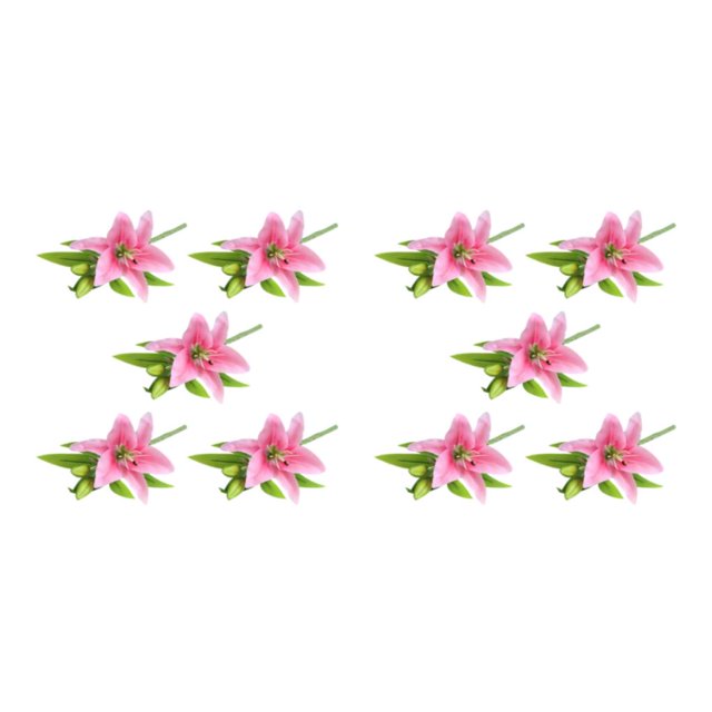 Toystoory 5X flor artificial planta falsa decoración de la boda mano de obra exquisito atractivo arreglo multiusos jardín Type3 NO3