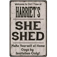 thumbnail image 1 of HARRIET'S She Shed Sign Lady Cave Gift 12 x 18 Matte Finish Metal 112180082319, 1 of 1