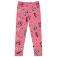 thumbnail image 5 of Girls' 4-Pack Fleece Lined Leggings: Whimsical Wonderland of Styles in Sizes 4-16! Unicorns, Flowers & Hearts Galore!, VIOLE,7, 5 of 5