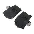 thumbnail image 3 of Guantes de fitness, guantes de entrenamiento para hombres y mujeres, guantes de ejercicio para levantamiento de pesas, ciclismo, entrenamiento, medio dedo, negro, M, 3 of 14