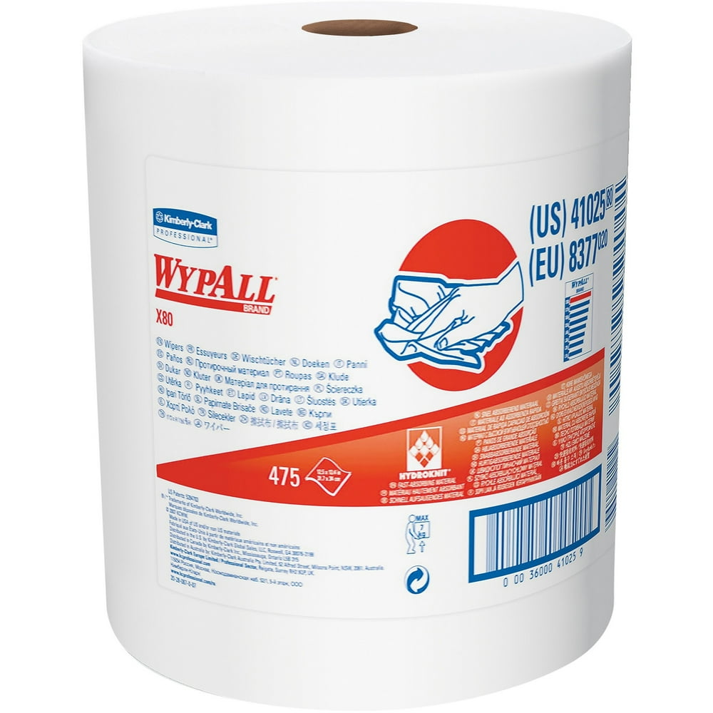 Wypall X80 Reusable Wipes 41025 Extended Use Cloths Jumbo Roll wypall-x80-reusable-wipes-41025-extended-use-cloths-jumbo-roll