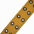 thumbnail image 4 of Men's Women's Double Grommet 2 Hole Belts Canvas Web Solid Casual Belt Camel Size M, 4 of 5