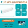 thumbnail image 5 of Hurricane HF4970-01 Spa Filter Cartridge for Unicel: C-4970, PCAL75, Filbur FC-293, 3 Pack, 5 of 9