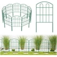 thumbnail image 2 of OLOV 24" x 30" Green Vinyl Iron Metal Garden Fence Panel, 2 of 9
