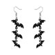 thumbnail image 1 of Aretes largos de murciélago negro Yashi Accesorios de Halloween personalizados y modernos, 1 of 5