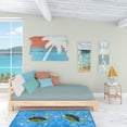 thumbnail image 5 of Blue Crab on Blue Indoor or Outdoor Runner Mat 28x58, 5 of 5