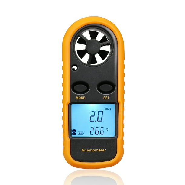 Anemometer Wind Meter Gauge Digital Hand-Held Air Flow Velocity Speed ...