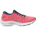 thumbnail image 6 of Mizuno Women's Wave Rider 25 Waveknit™ Running Shoe, Size 10, Cayenne-Phlox Pink (271R), 6 of 8