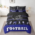 thumbnail image 3 of Erosebridal 7 Pieces Bed in a Bag Twin Comforter Set with Sheets, Football Design Bedding Sets for All Season,1 Comforter, 2 Pillow Shams, 1 Flat Sheet, 1 Fitted Sheet, 2 Pillowcases(Baltimore), 3 of 5