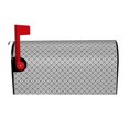 thumbnail image 2 of Fotbe Gray Plaid Mailbox Covers Post Letter Box Cover Garden Decor Standard Size-25.5x21 in, 2 of 9