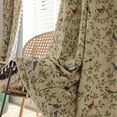 thumbnail image 6 of Vireellx Beige Curtains Crochet Lace Patchwork Drapes Curtains 84 Inch Length 2 Panels Tassel Rod Pocket Semi-Sheer Boho Bedroom Living Room Farmhouse Rustic Window Curtain Panels, 6 of 8