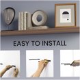 thumbnail image 5 of Light Brown Floating Shelf Set of 2, Wall Mounted Storage Shelves for Modern Home Decor, 5 of 6