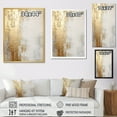 thumbnail image 4 of Designart "Abstract River In Minimal Gold And Beige III" Northern Lights Canvas Art Print, 4 of 7