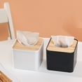 thumbnail image 4 of Travelwant Bulking Wood Tissue Box Cover for Disposable Paper Facial Tissues, Wooden Rectangular Tissue Box Holder for Storage on Bathroom Vanity, Countertop, Bedroom Dresser, Night Stand, 4 of 7