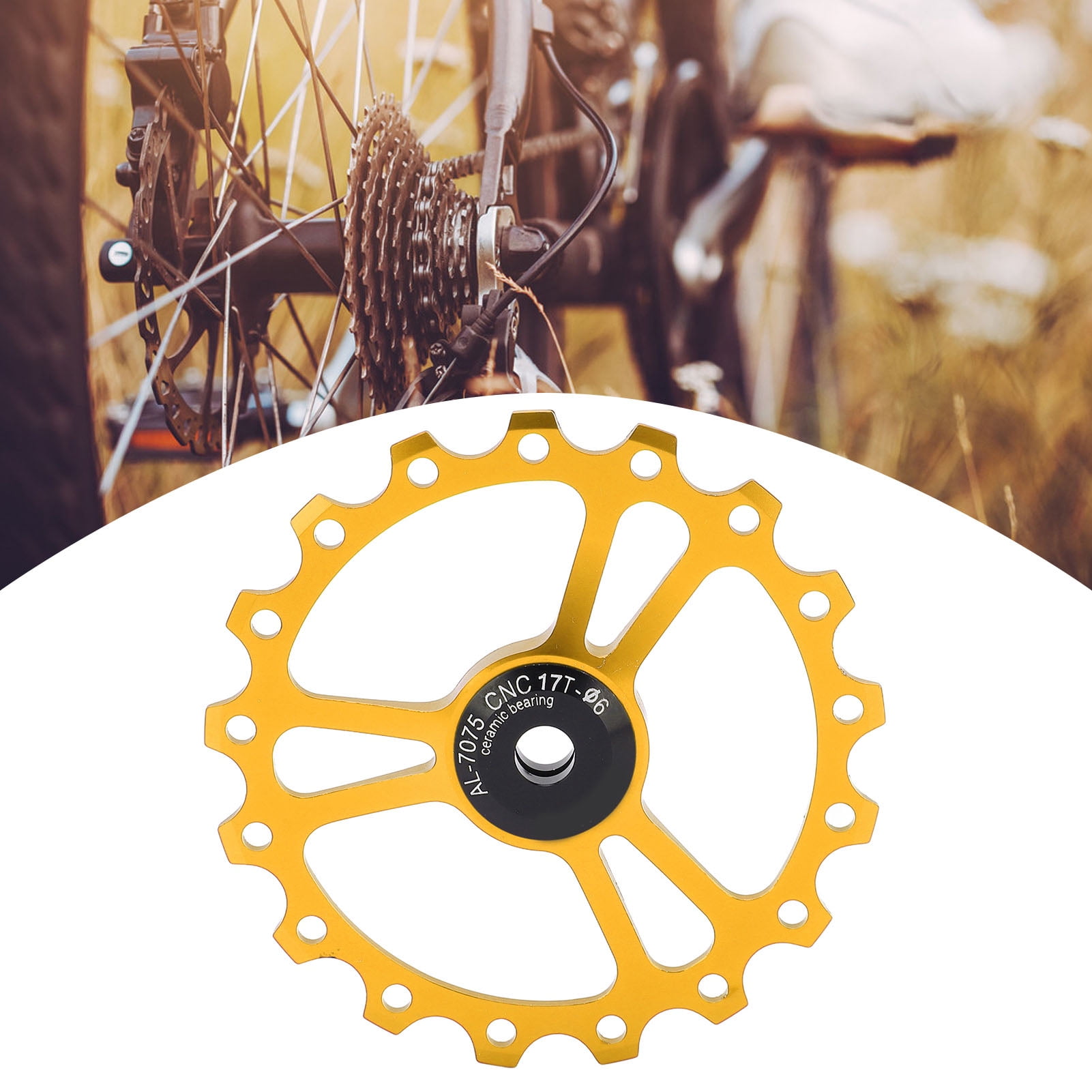 Rear Derailleur Guide Wheel, Light Weight Rear Derailleur Pulley Guide High Lubrication For Most