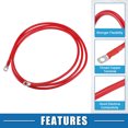 thumbnail image 3 of Unique Bargains 6 AWG Battery Cable 213cm 7FT 6 AWG Gauge Car Battery Inverter Cable with 5/16 Inch Lugs Pure Copper Red, 3 of 6