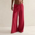 thumbnail image 2 of Straight Leg Sweatpants for Women Camo Cargo Pants for Women Straight Leg Pants Women Yoga Work Pants for Women Women's Pants Casual Cargo Scrub Pants for Women Wine M, 2 of 6