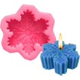 thumbnail image 2 of Molde de vela de silicona 3D, forma de copo de nieve, forma de vela de aromaterapia, para hacer velas, decoración hecha a mano Sincero Electrónica, 2 of 5